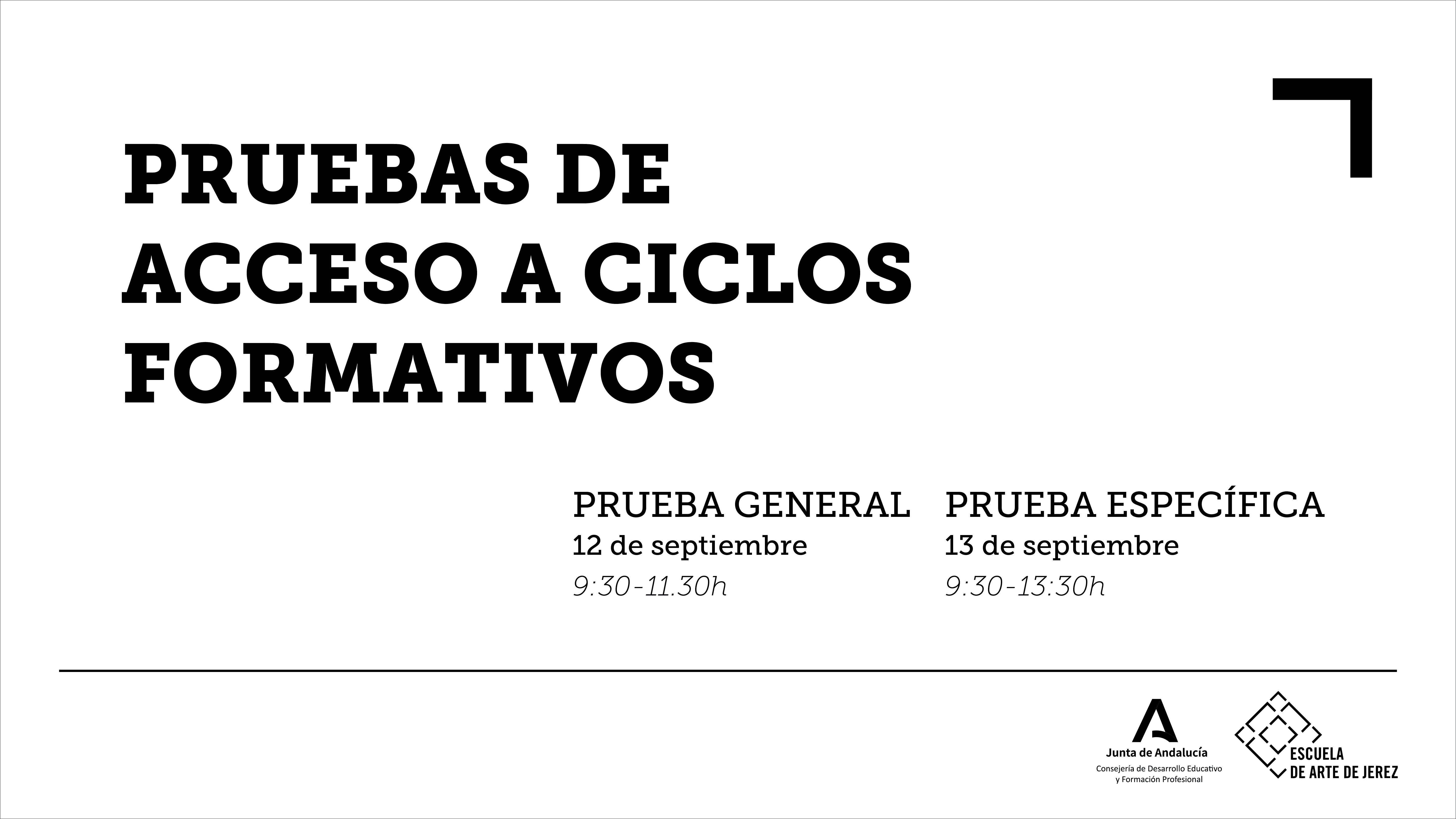 Pruebas De Acceso A Ciclos Formativos Septiembre Escuela De Arte